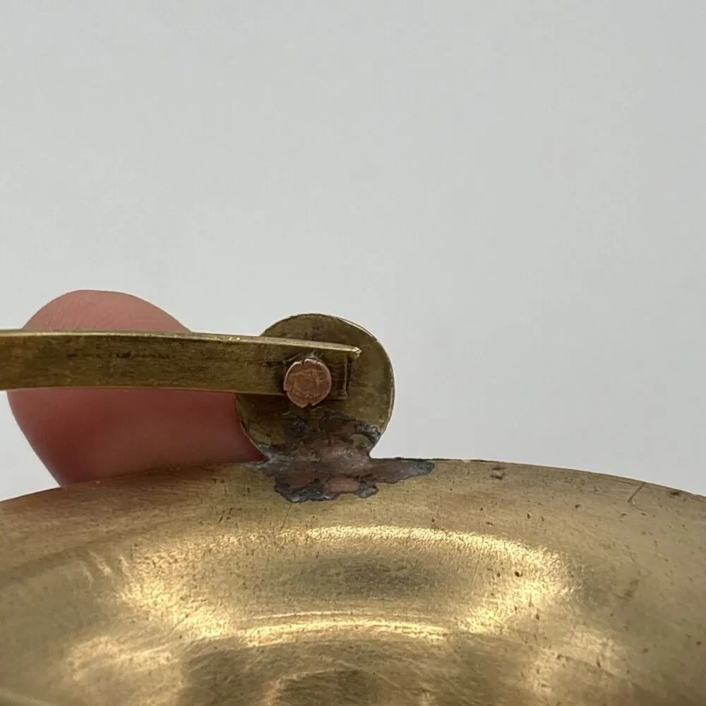 Vintage Brass Small/Miniature Basket Candy Trinket Dish - Decorative